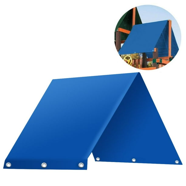 Moyic Parasol para techo de patio de juegos para niños, columpio impermeable para exteriores, reemplazo de sombra para niños a prueba de sol Jardín y Patio Azul verde Moyic HA024141-02