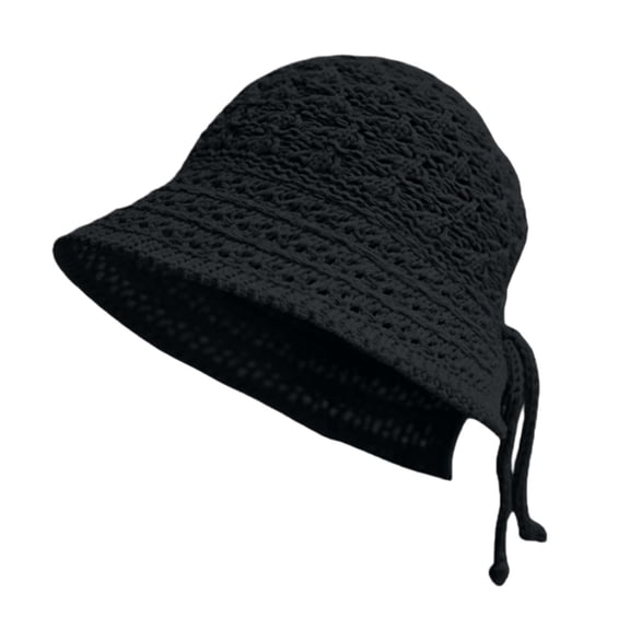 Hats for women Lightweight Packable Crochet Bucket Hat Outdoor Travel Hiking Sun Cap