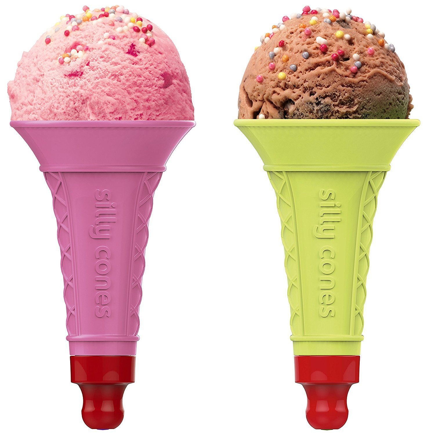 Plastic Ice Cream Cones, Frozen Yogurt Cone Cups, Pack of