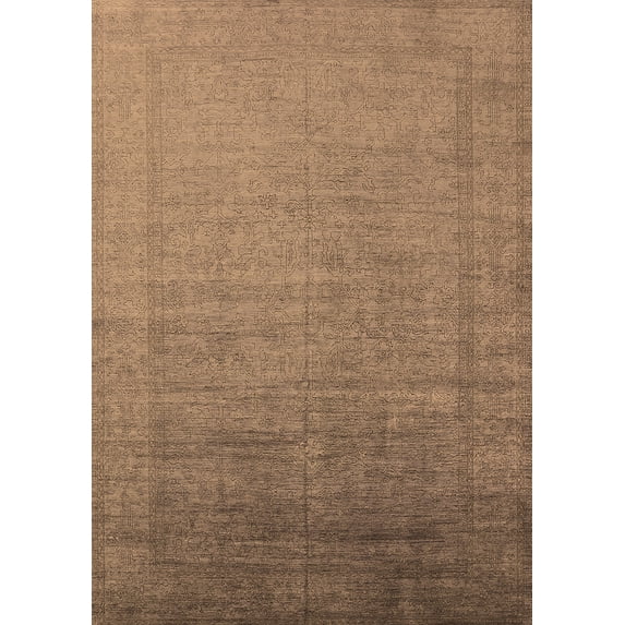 Ahgly Company Indoor Rectangle Oriental Brown Industrial Area Rugs, 2' x 5'