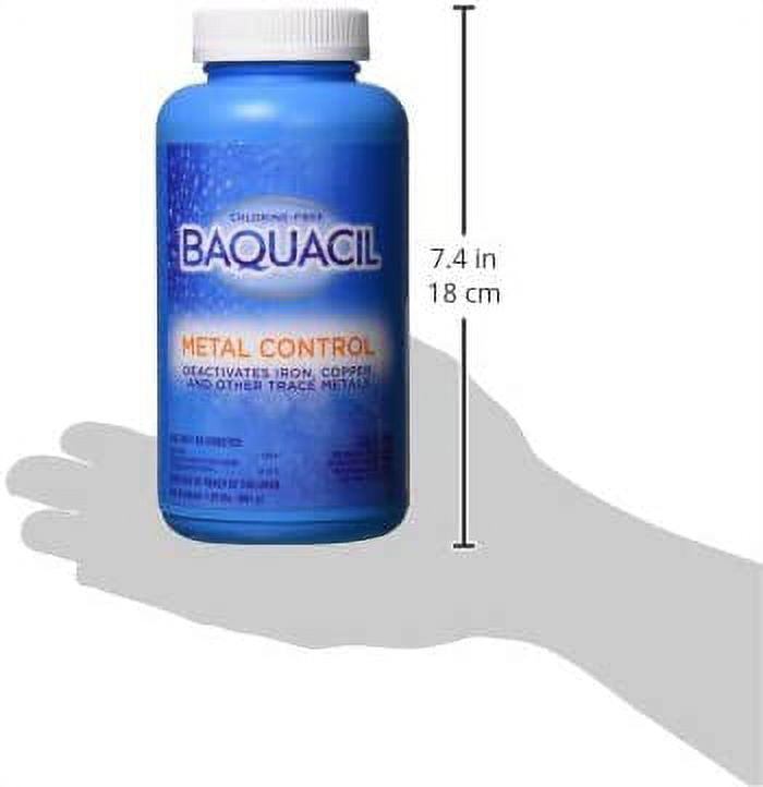 BAQUACIL 84327 Metal Control Chlorine-Free Swimming Pool Maintenance, 1.25 pounds