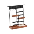 thumbnail image 4 of Jewelry Display Stand Jewelry Display Stand Desktop Elegant Necklace Organizer Black, 4 of 9