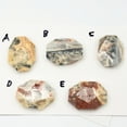thumbnail image 4 of Crazy Lace Agate Faceted Bead 8" Strand | 40x30mm | Orange/Grey/Pink | Octagon |, 4 of 7