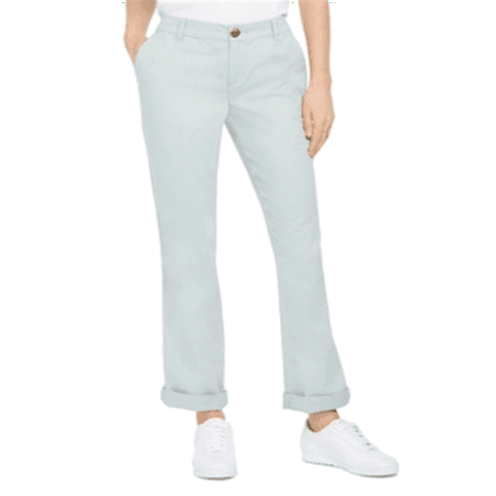 

Style & Co Women s Cotton Bootcut Chino Pants Blue Size 8