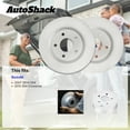 thumbnail image 3 of AutoShack Front Brake Rotors for Suzuki, SX4 2007-2013 SX4 Crossover 2012, AWD FWD L4 2.0L - Coated - ArmorStop - 11.02" (279.8 mm), 5-Lug, 3 of 5