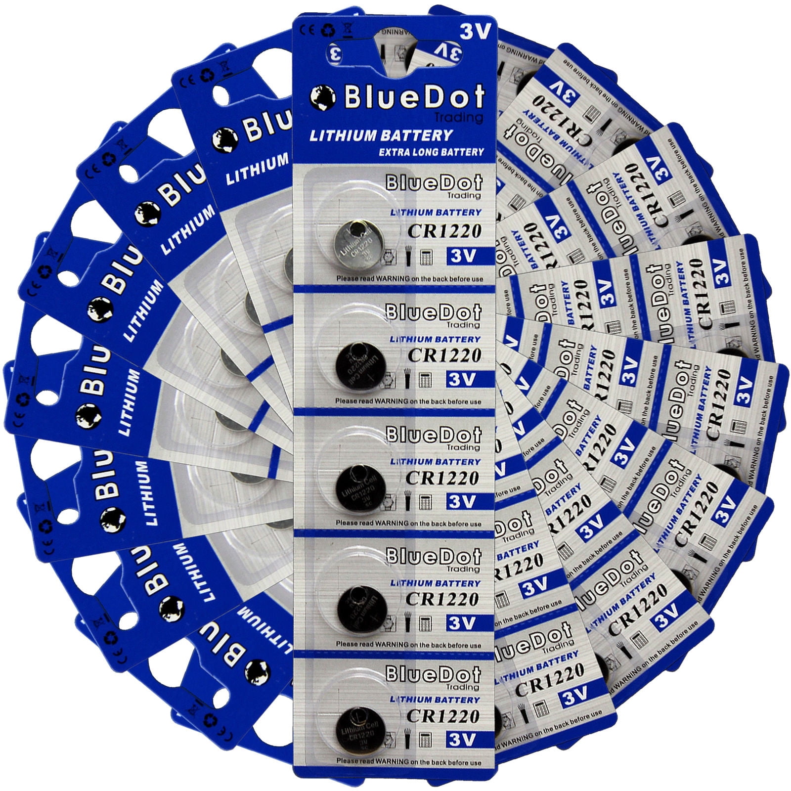 BlueDot Trading CR1220 (also known as 5020LC) Lithium Manganese Dioxide