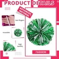 thumbnail image 2 of Zhangyh Pom Poms Cheerleading,Fluffy Cheerleader Pompoms with Finger Friendly Ring,Metallic Pom Poms Cheerleading for Celebration (Blue, 4 Pack), 2 of 7