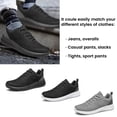 thumbnail image 6 of vibdiv Men's Slip on Shoes Casual Lightweight Breathable Running Tennis Athletic Sneakers All Black Size 6.5, 6 of 8