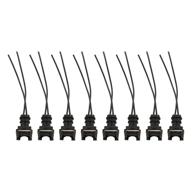 8 Uds conector de inyector de combustible enchufes de cableado Clips corte empalme estilo EV1 8 para Bosch EV1 Jadeshay A