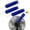 3*blue, variant on Fan Cleaning Brush Dusting Brush, Bendable Microfiber Head, Reusable Washable Duster for Ceiling Fan Blades Air Vents Curtains Cars