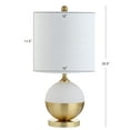 thumbnail image 3 of JONATHAN Y Carr 23.5" Ceramic/Metal LED Table Lamp, White/Brass, JYL5005A, 3 of 7