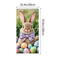 thumbnail image 3 of Nmdmisc Easter Bunny Door Banner,Easter Bunny Door Cover Wreath Egg Easter Door Banner Accessory Hanging Banner Sign Decoration for Happy Easter Party Favors (Banner,35.4"X70.8"), 3 of 6