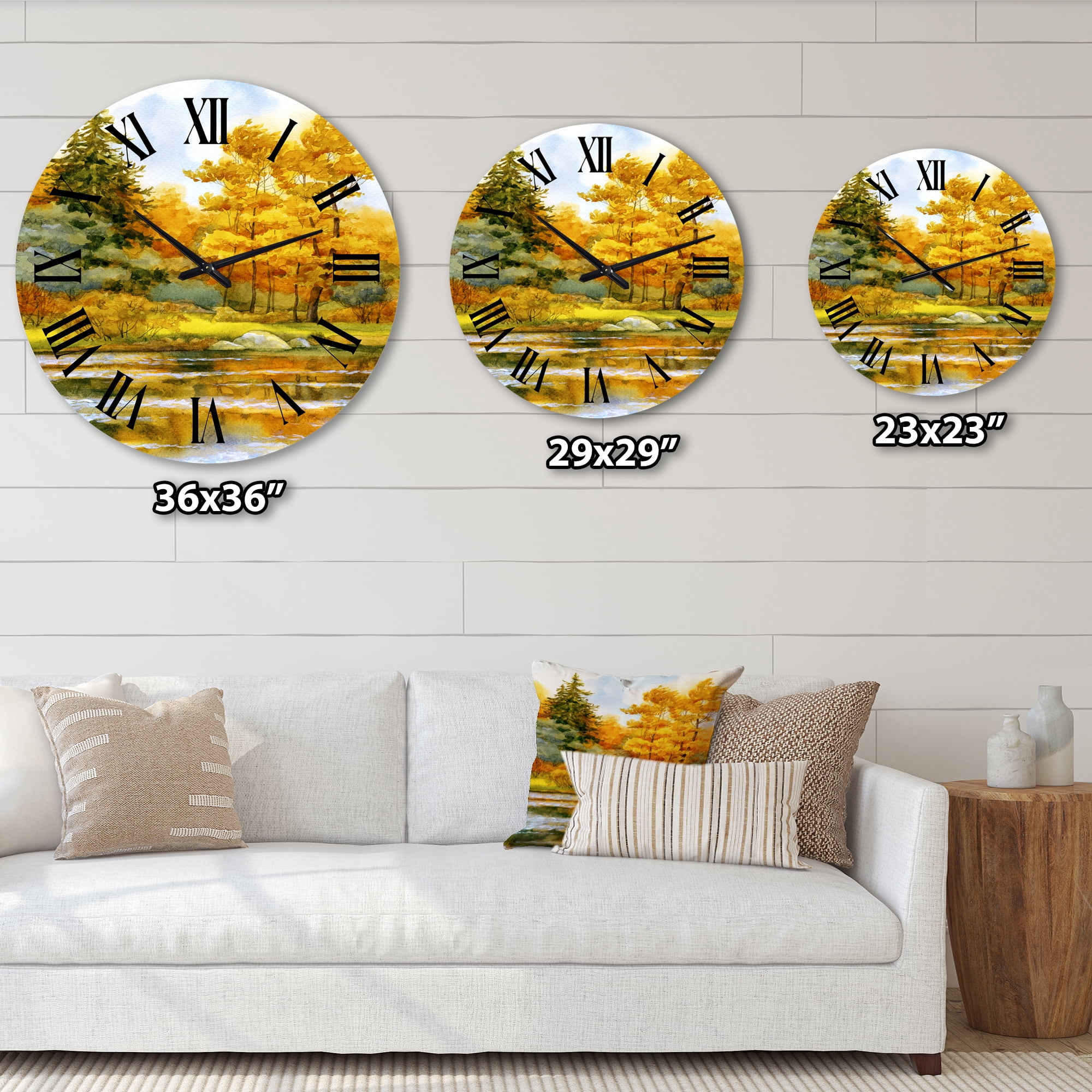 Designart 1 in Quartz Wall Clock