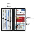thumbnail image 2 of TOURSUIT Car Registration and Insurance Card Holder, Vehicle License Document Glove Box Compartment Organizer, Interior Car Accessories for Women Men Teens (Carbon Fiber Black), 2 of 5