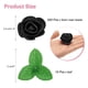 thumbnail image 2 of Uxcell 500 piezas cabezas de rosa de espuma de 1.4 pulgadas con 10 piezas de hojas de 5 cm para accesorios de manualidades, negro, 2 of 5