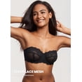 thumbnail image 3 of Sostén DOBREVA 42D Sin Relleno de Encaje Strapless Negro, 3 of 5