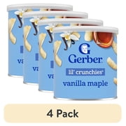 (4 pack) Gerber Stage 3 Toddler Snacks, Vanilla Maple Lil' Crunchies
