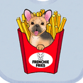 thumbnail image 4 of Inktastic Cute Frenchie in French Fries Boys or Girls Baby Bib, 4 of 4