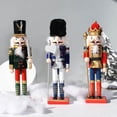thumbnail image 2 of Cascanueces Suite Adornos tradicionales de cascanueces de madera, decoración festiva del árbol de Navidad kaili Sencillez, 2 of 5