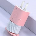 thumbnail image 4 of Guardoinrt Travel Cord Organizer For Charger Cute Flower Cable Protector Life Assistant Pink, 4 of 6