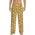 thumbnail image 2 of Goofa Sunflower Printed Soft Pajama Pants for Men, Wide Leg Comfy Casual Lounge Yoga Pants-Large, 2 of 9