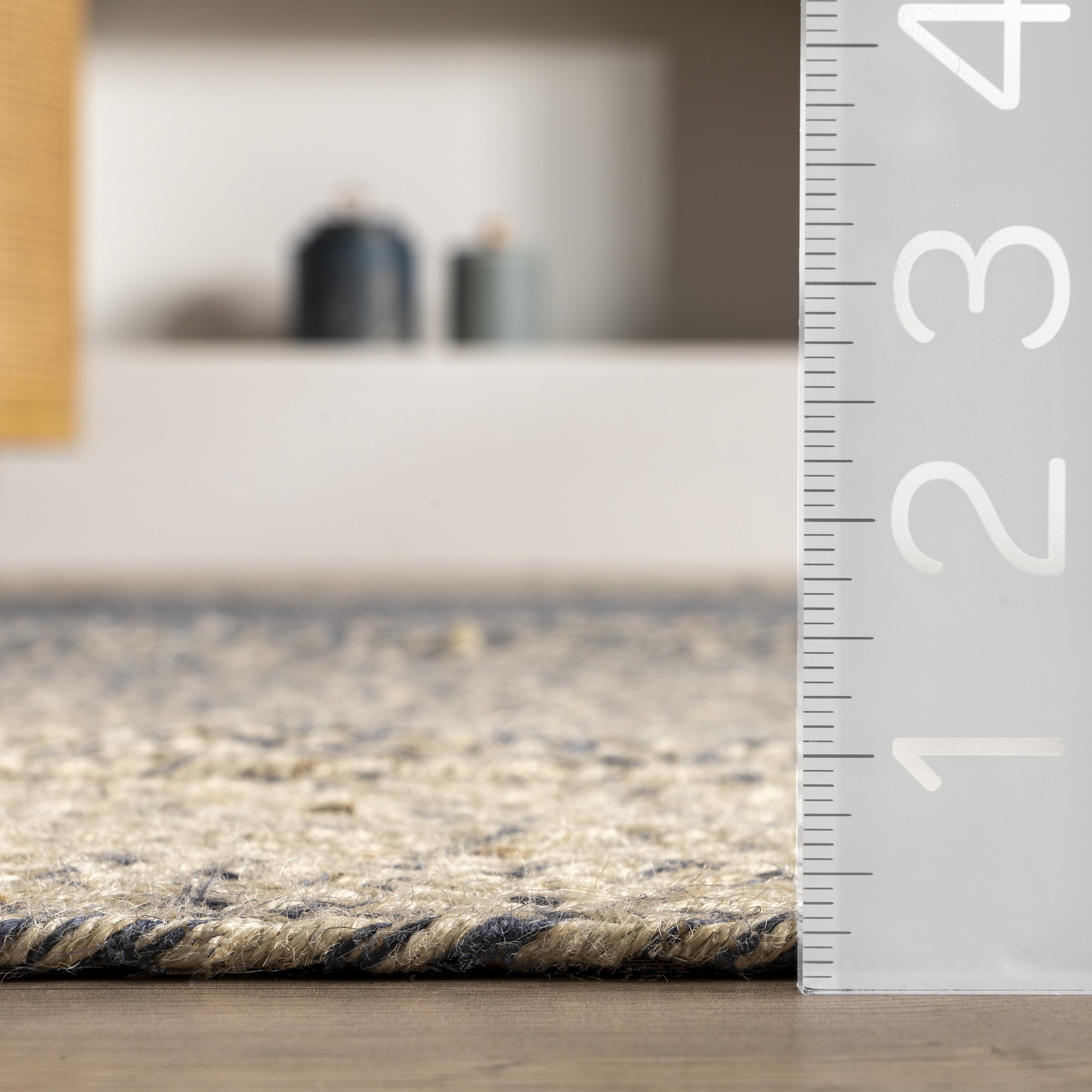 nuLOOM Alvinia Ombre Flatweave Jute Area Rug, 5' x 8', Gray