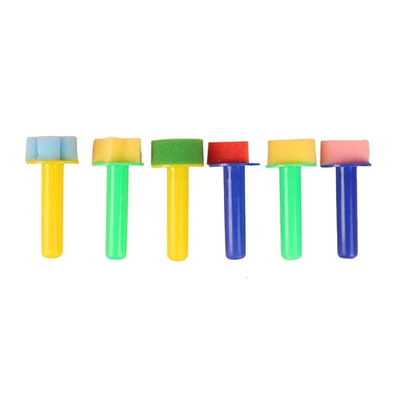 Giaone Foam Sponge Paint Brush Set Great for Acrylics, Stains, Varnishes, Crafts, Art