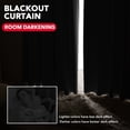 thumbnail image 6 of Deconovo Blackout Curtains for Wide Windows, Back Tab Rod Pocket Room Darkening Drapes, 70x72 in, Black, Set of 2, 6 of 7