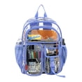 thumbnail image 6 of Eastsport Unisex 16" Junction Cargo Clear Backpack, Persian Jewel, 6 of 7
