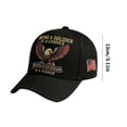 thumbnail image 2 of Being a Soldier Is a Choice Being a Veteran Is an Honor Hat, US Veteran Patriotic Baseball Cap with Bald Eagle Embroidery, Adjustable Military Veteran Hat, 2 of 8