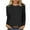 Black, variant on Diufon Womens Plus Size Pullover Tops Round Neck Long Sleeve Blouses Casual Solid Color Tees