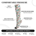 thumbnail image 3 of Lsque Christmas Hohoho 1 Pattern Sport Compression Socks for Men & Women 15-20 mmHg Knee High Nurse Pregnant Running Medical and Travel Athletic, 3 of 6
