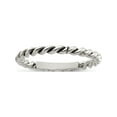 thumbnail image 1 of Sterling Silver Polished Twisted 1.75mm Women's Ring (Size 7) Made In Thailand qr6098-7, 1 of 3