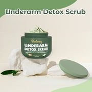 Underarm Scrub Deep Cleanse Exfoliating Moisturizing Aloe Vera Walnut Shell Powder Body Scrub, Mint, 8.8 oz