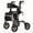 Grey, variant on All-Terrain Rollator Walker, Lightweight Foldable Seated Walker with Backrest & 8" Wheels for Seniors Adult, Green