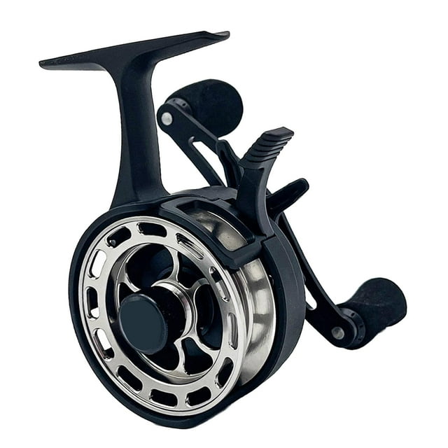 DYNWAVECA Ice ing Reel 3.2:1 Raft ing Wheel for Reservoirs Lakes Front ing Black