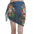thumbnail image 2 of Bingfone Summer Birds and Flowers Women's Sarong Swimsuit Cover Ups Bathing Suit Coverups Chiffon Beach Wrap Skirts, 2 of 7
