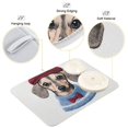 thumbnail image 3 of Yayeee Dish Drying Mat for Kitchen Counter 18"x24" Microfiber Absorbent Pad, Gray Cute Dog Artist, 3 of 7
