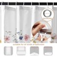 thumbnail image 3 of Floral Shower Curtain, Garden Flower Wildflowers Bathroom Curtain, Spring Blossom Watercolor Botanical Herb Natural Shower Curtain Set with 12 Hooks for Bathroom 72Wx72L inch, 3 of 6