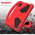 thumbnail image 3 of Kids Case for 2025 Tab 2 10.1", Children Friendly EVA Foam Protective Stand Handle Cover for T-Mobile REVVL Tab 2 10.1 Inch Tablet - Red, 3 of 14