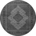 thumbnail image 1 of Ahgly Company Indoor Round Persian Gray Traditional Area Rugs, 4' Round, 1 of 1