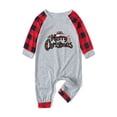 thumbnail image 2 of Odeerbi Christmas Pajamas for Family Holiday Long Sleeve Family Christmas Pajamas Matching Sets Toddler Casual Printed Top with Bottom Outfits Home Wear Sleepwear Family Matching PJs Set Red, 2 of 5