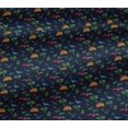 thumbnail image 4 of oneOone Cotton Jersey Navy Blue Fabric Leaves|Palm Tree & Dinosaur Dress Material Fabric Print Fabric By The Yard 58 Inch Wide, 4 of 4