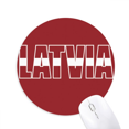thumbnail image 1 of Tapis de Souris Nom Drapeau Pays de la Lettonie Confortable pour Jeu Bureau, 1 of 2