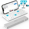 thumbnail image 2 of Mini Wireless Foldable Keyboard Supports 3 Devices With Stand Charging Wireless Bluetooth Keyboard Multilingual Ipad Keyboard, 2 of 10