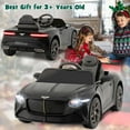 thumbnail image 2 of Costway 12V Licensed Bentley Bacalar Kids Electric Ride-on Car with Remote Control Black, 2 of 9