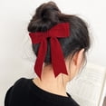 thumbnail image 5 of 2PCS Velvet Hair Bows Girls Hair Clips Ponytail Holder Accessories for Women Girls, 5 of 7