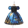thumbnail image 6 of Gunia Girls Halloween Dress Adorable Graphic Print Dresses Little Girls Short Sleeve Crew Neck School Playwear Dress Up Outfits Size 2-3 Years, 6 of 9