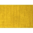 thumbnail image 1 of Ahgly Company Machine Washable Indoor Rectangle Solid Yellow Modern Area Rugs, 7' x 9', 1 of 4