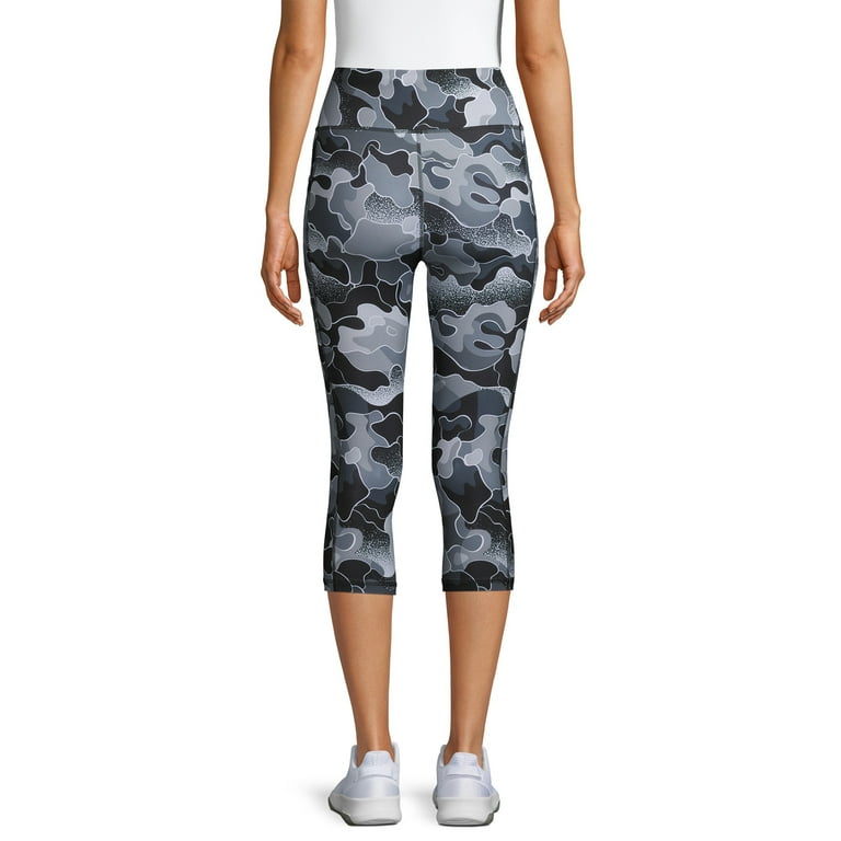 Avia Women's Active Side Pocket Printed Capri Leggings 